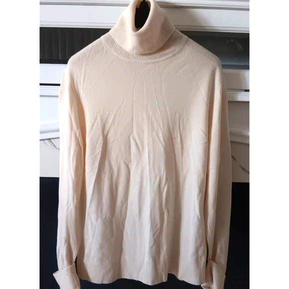 Lafayette 148 New York - 100% Wool Beige Turtleneck Sweater  - Picture 11 of 11